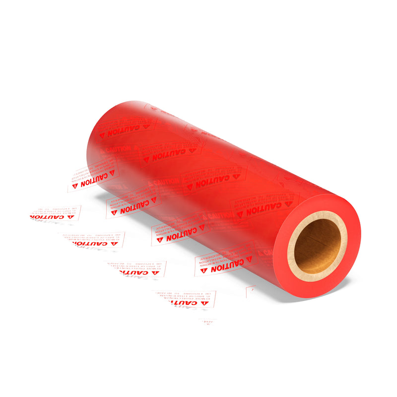 Load image into Gallery viewer, Caution Printed Surface Protection Film Low-Tack